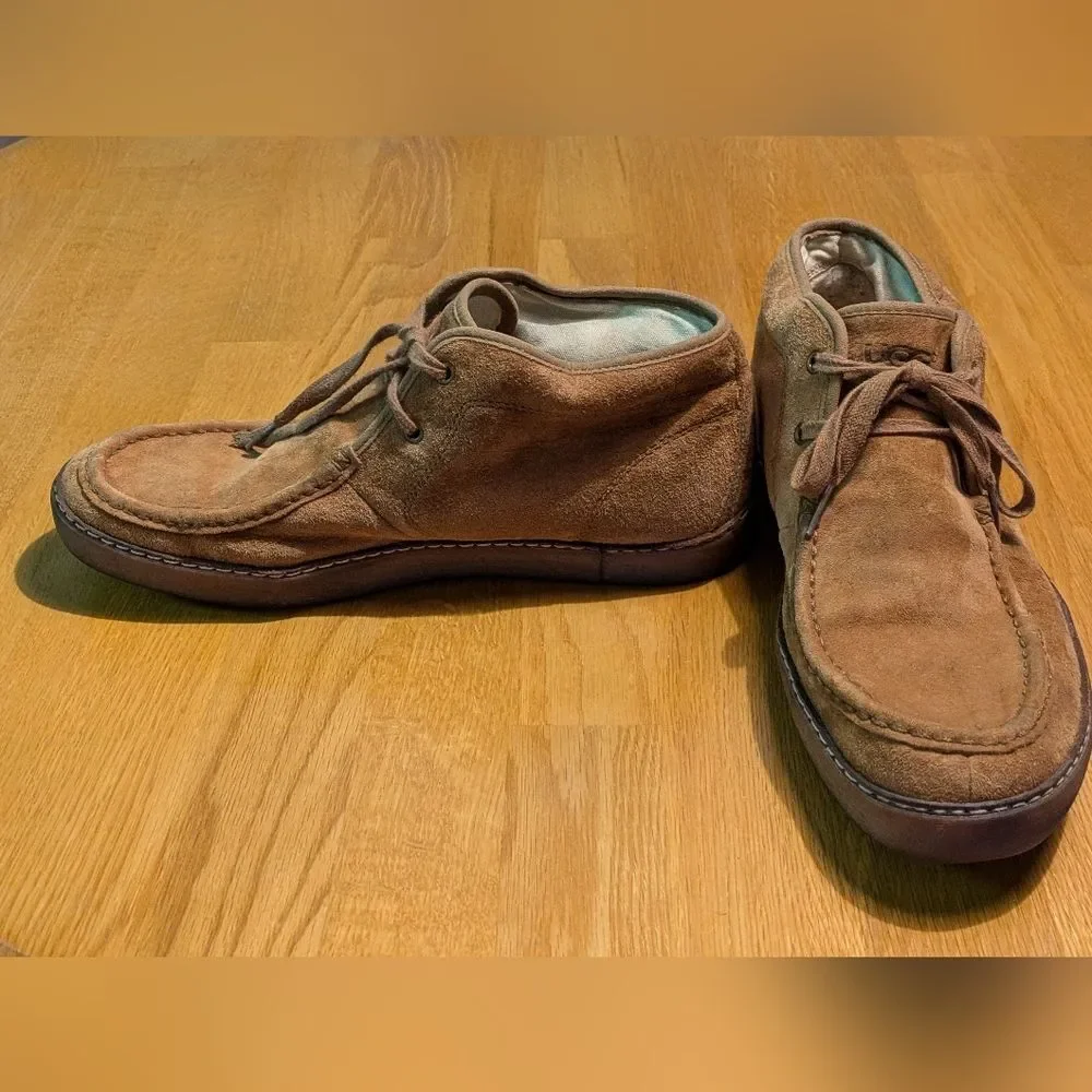 AUTHENTIC UGG Bayonne Chukka Boots 1006048 CHESTNUT SHEEPSKIN Suede Men's US 10